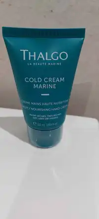 THALGO - Cold cream marine - Crème mains haute nutrition