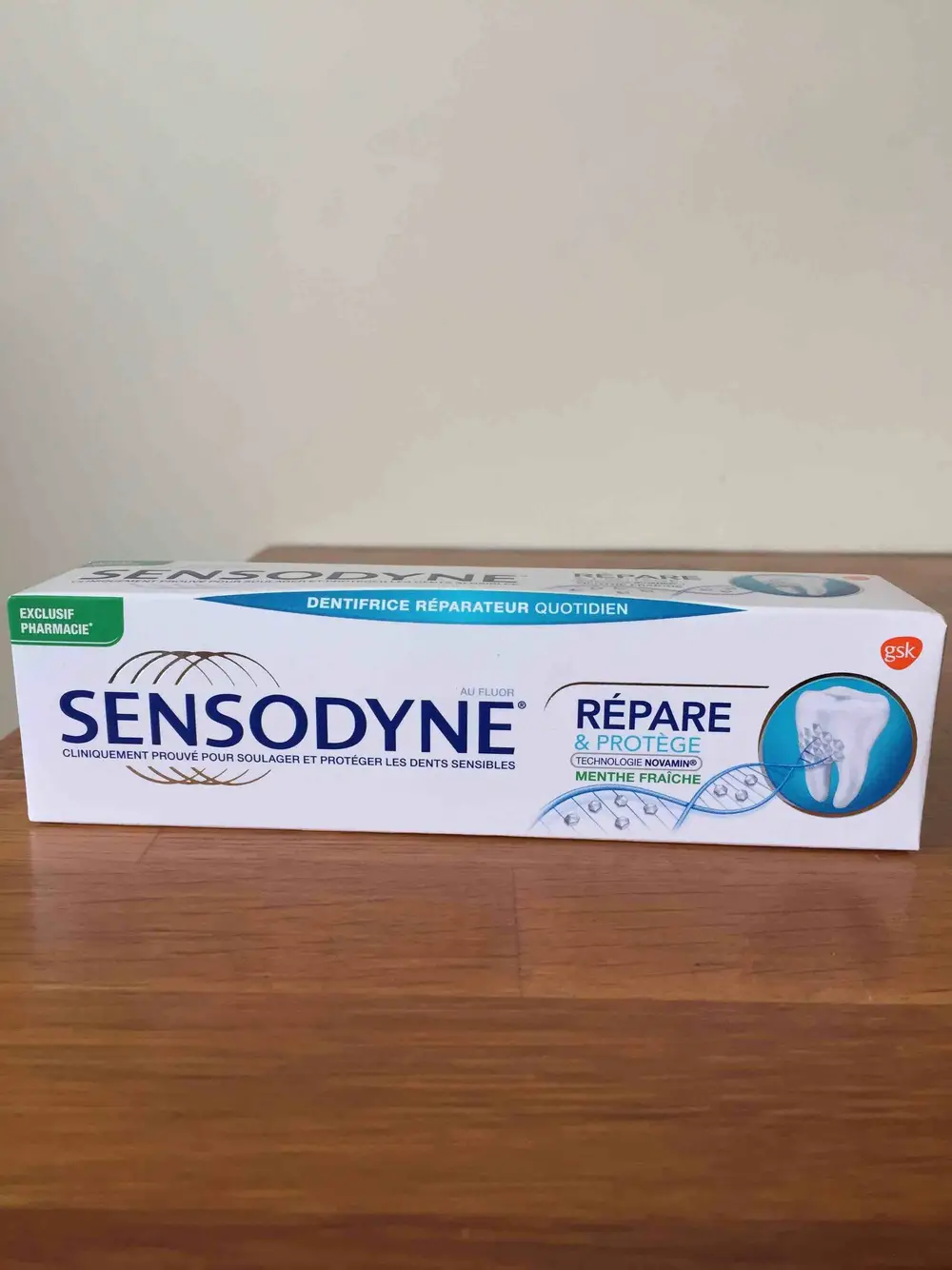 SENSODYNE - Dentifrice réparateur quotidien menthe fraîche