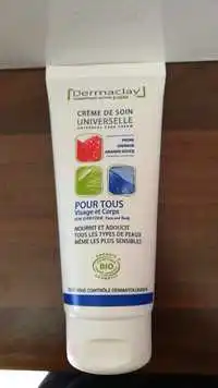 DERMACLAY - Crème de soin universelle pour tous visage et corps