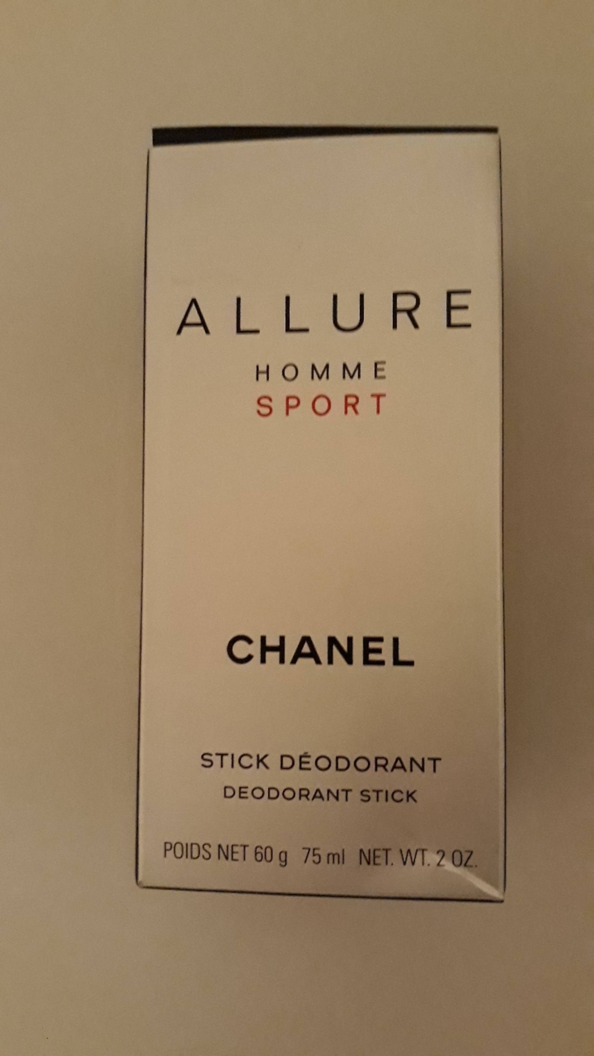 Composition CHANEL Allure homme sport - Stick déodorant - UFC-Que Choisir