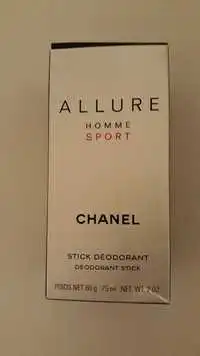 CHANEL - Allure homme sport - Stick déodorant