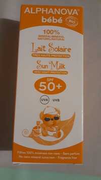 ALPHANOVA - Bébé lait solaire très haute protection SPF 50+