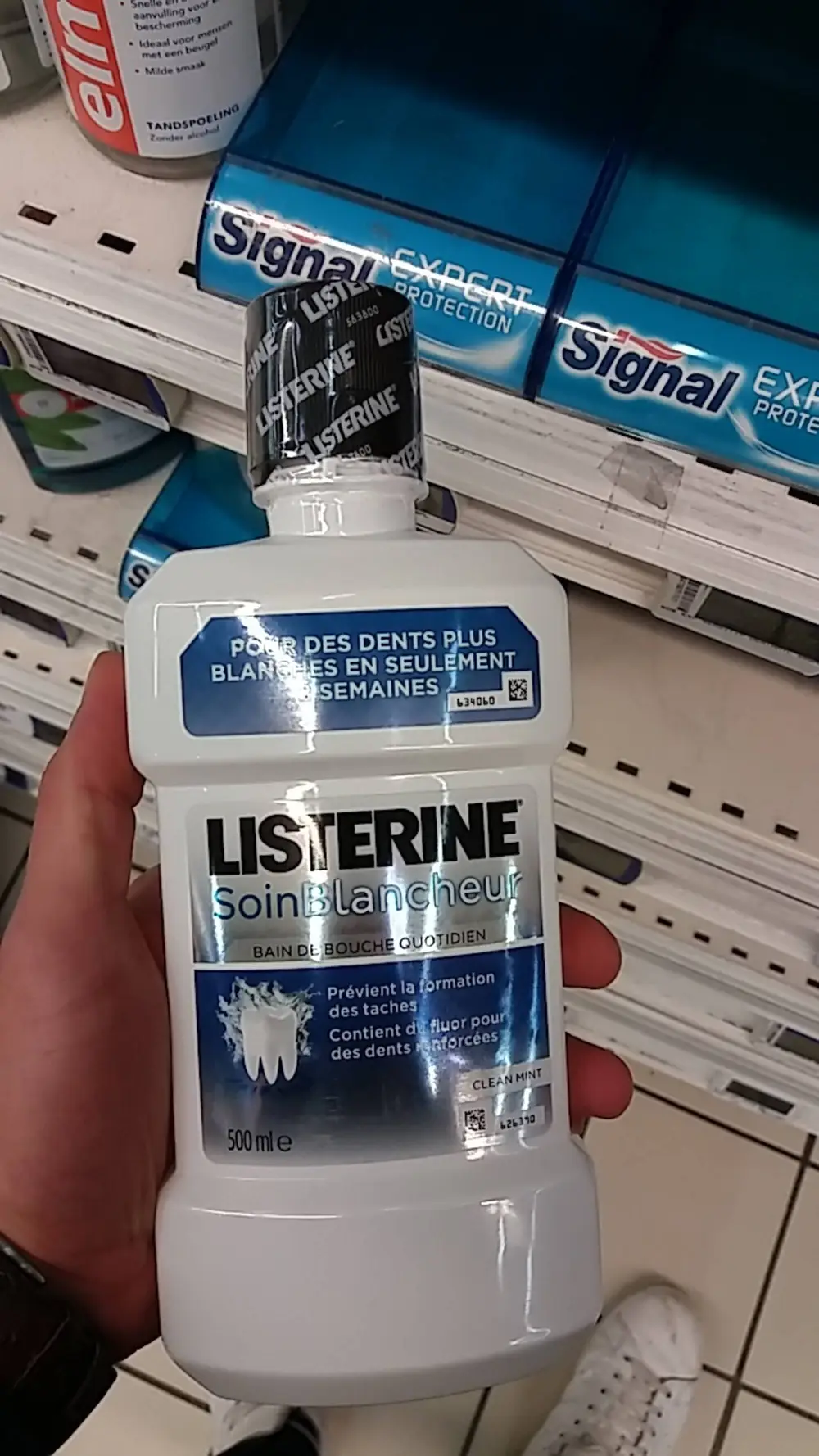 LISTERINE - Soin blancheur bain de bouche quotidien