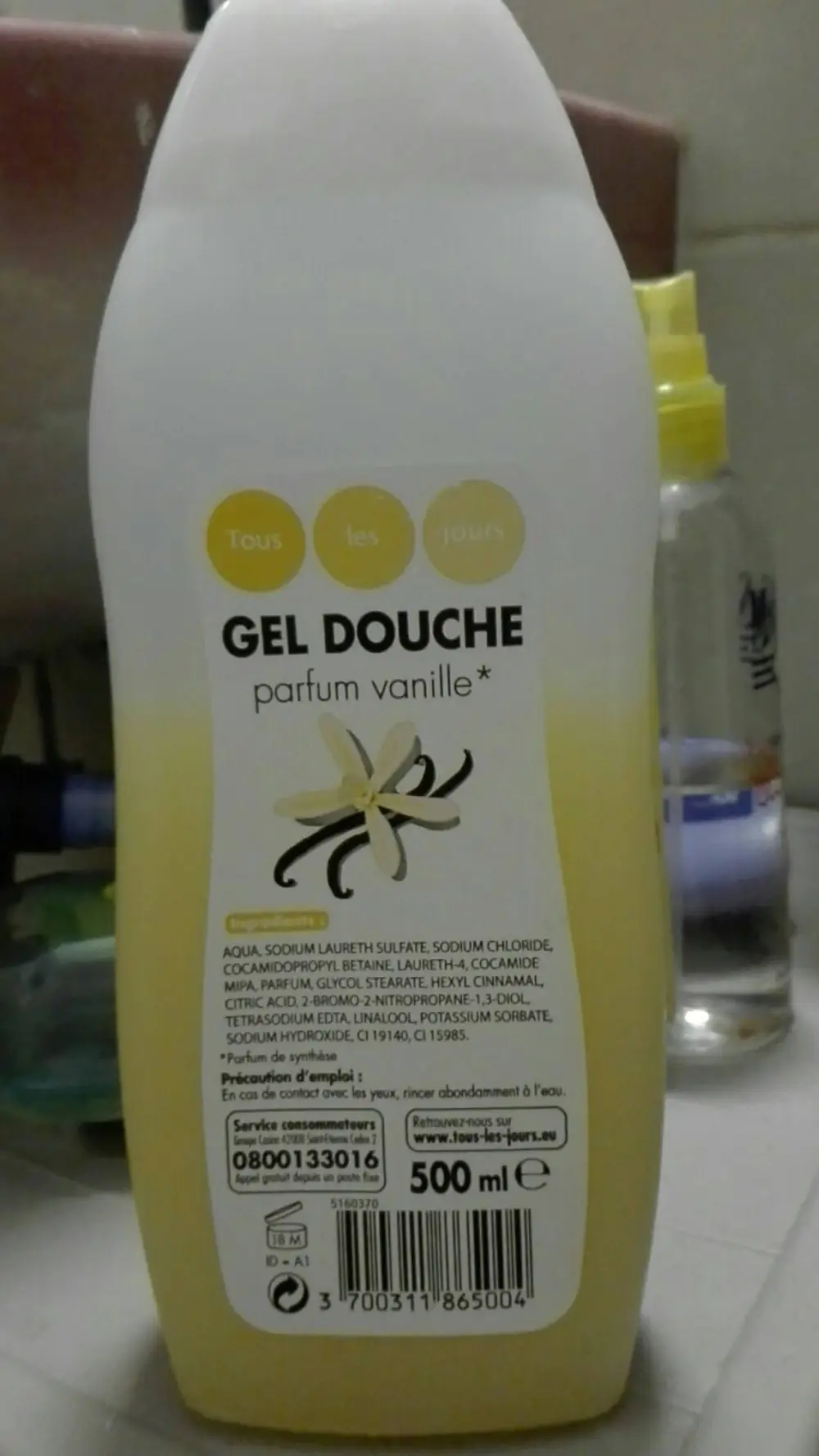 TOUS LES JOURS - Gel douche parfum vanille