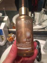 REDKEN - All soft argan 6 - Huile multi-soins pour cheveux secs/rêches