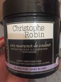 CHRISTOPHE ROBIN - Soin nuanceur de couleur blond pur - Masque nutritif 