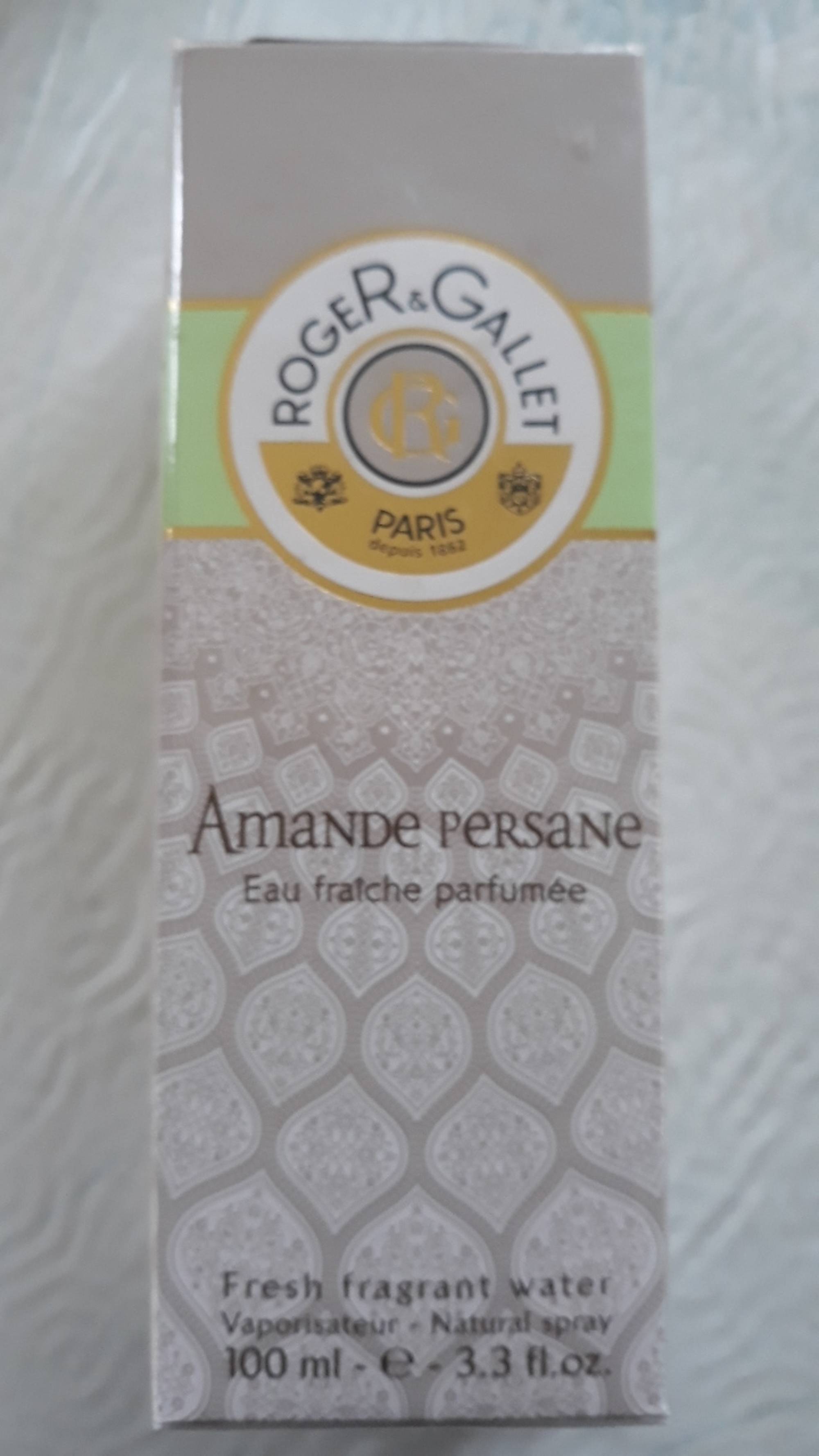 ROGER & GALLET - Amande persane - Eau fraîche parfumée