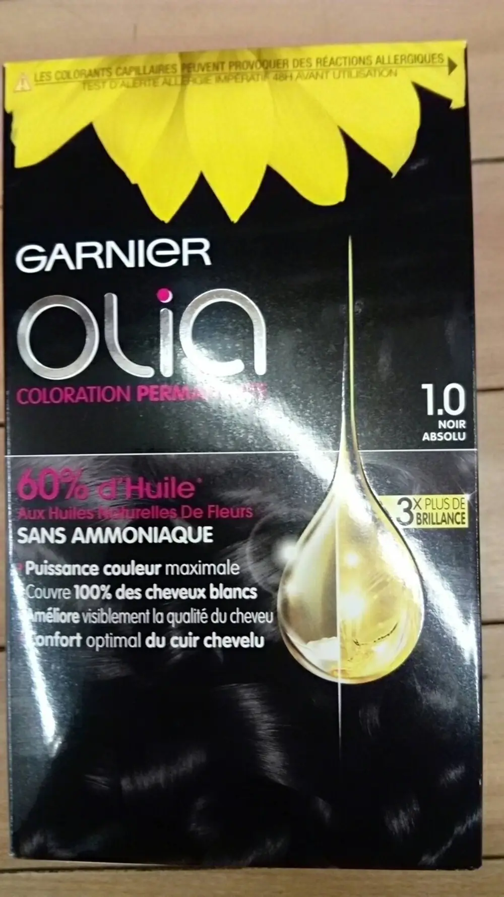 GARNIER - Olia - Coloration permanente 1.0 noir absolu