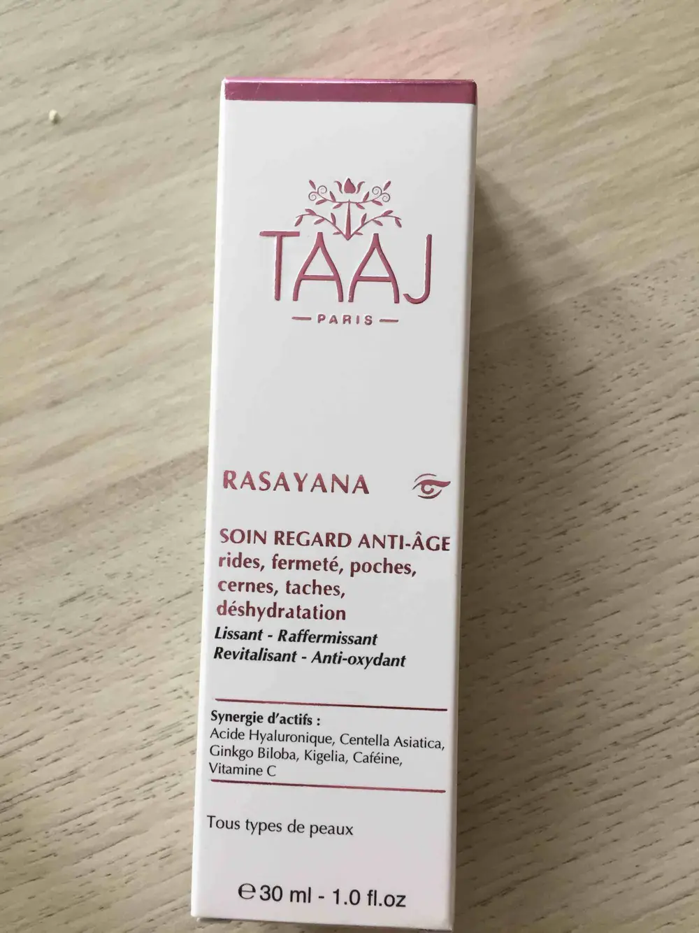 TAAJ - Rasayana - Soin regard anti-âge