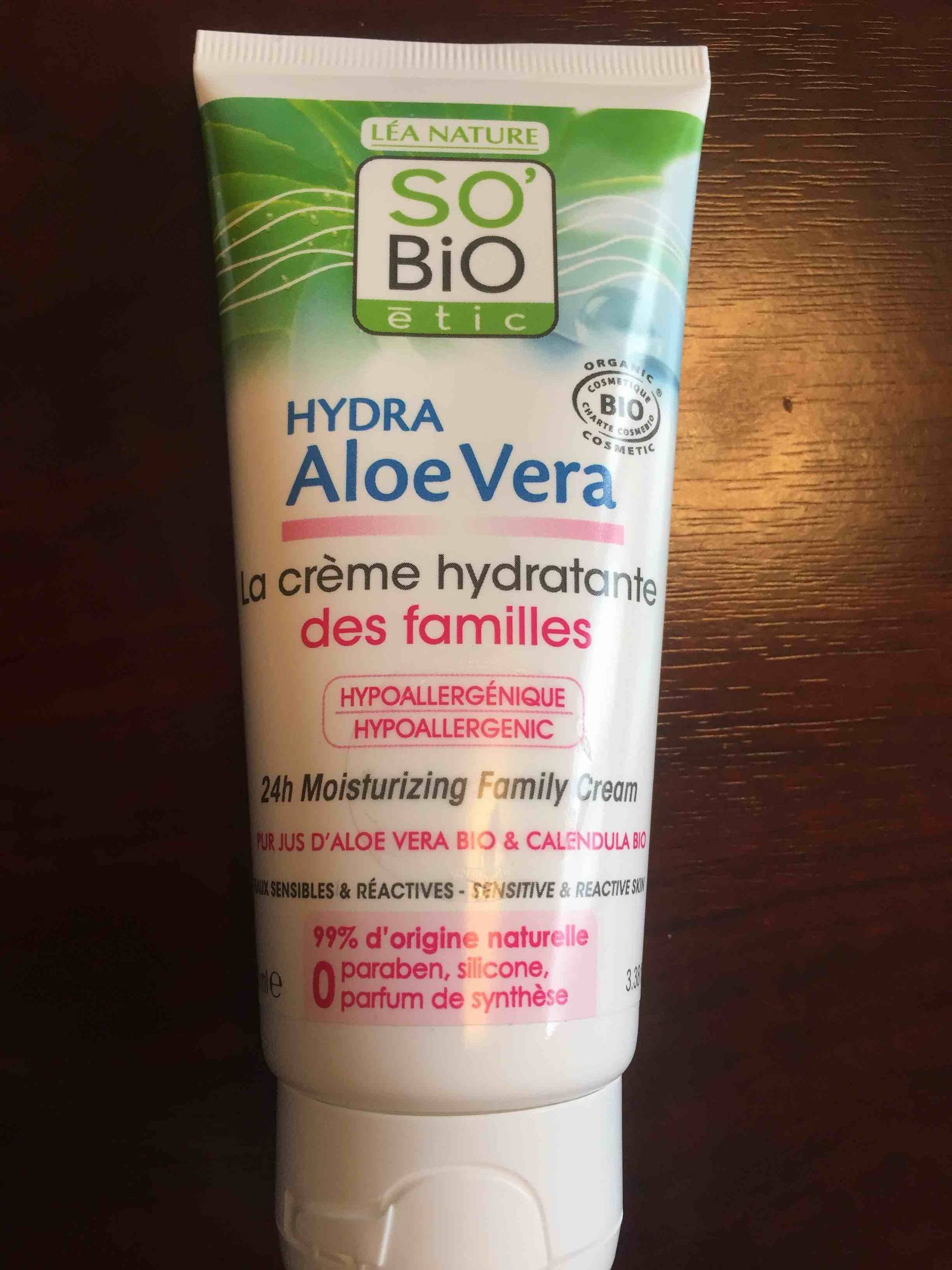 Vente La crème hydratante des familles - Hydra aloe vera - Léa Nature  Boutique bio