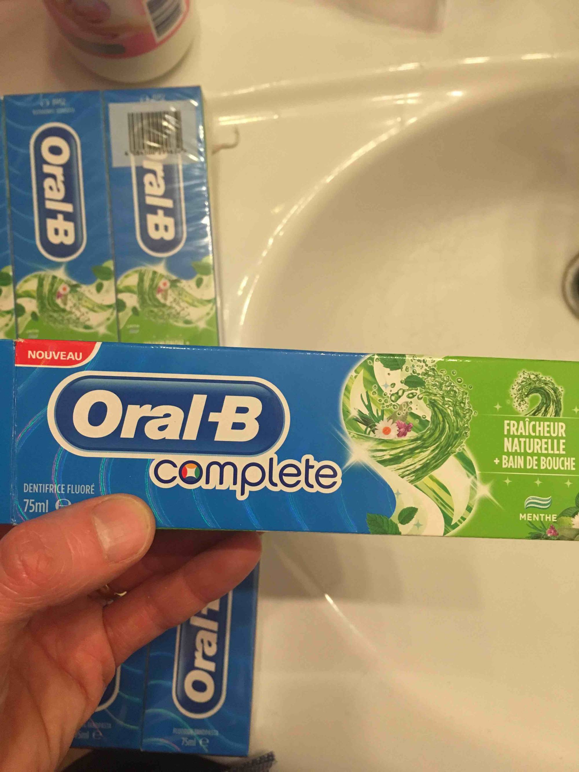 ORAL-B - Complète - Dentifrice fluoré