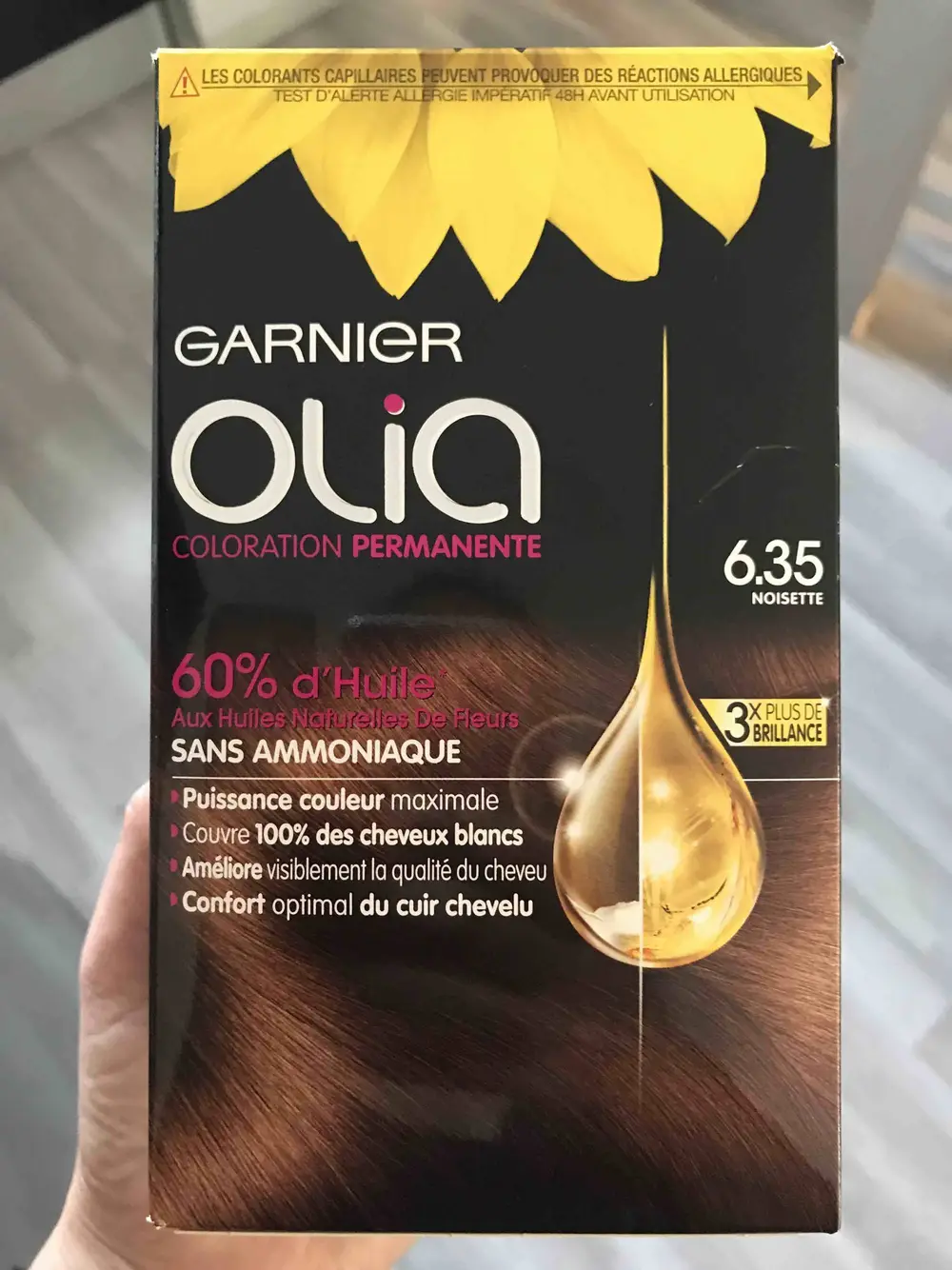 GARNIER - Olia - coloration permanente n°6.35 noisette