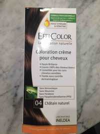 EFFICOLOR - Coloration crème pour cheveux 04 châtain naturel
