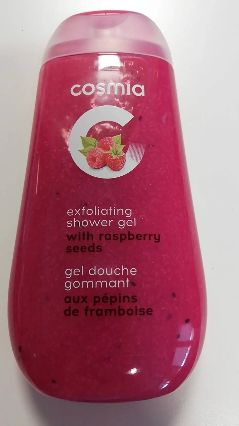 COSMIA - Gel douche gommant aux pépins de framboise