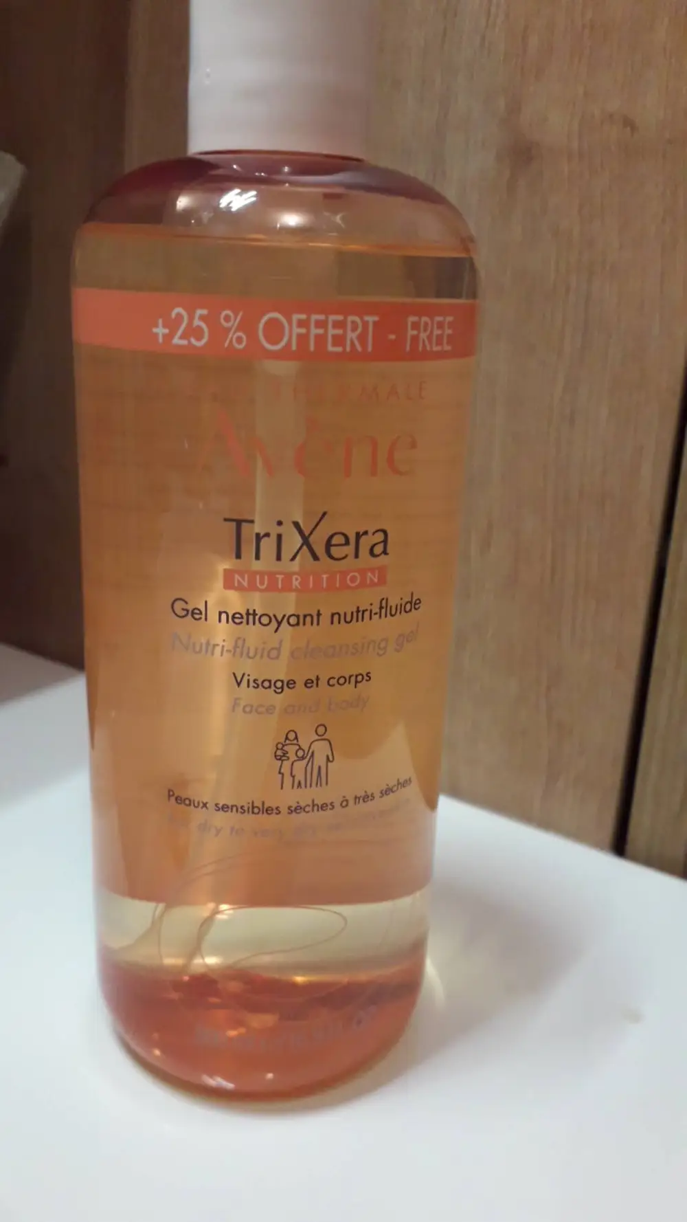 AVÈNE - TriXera nutrition - Gel nettoyant nutri-fluide