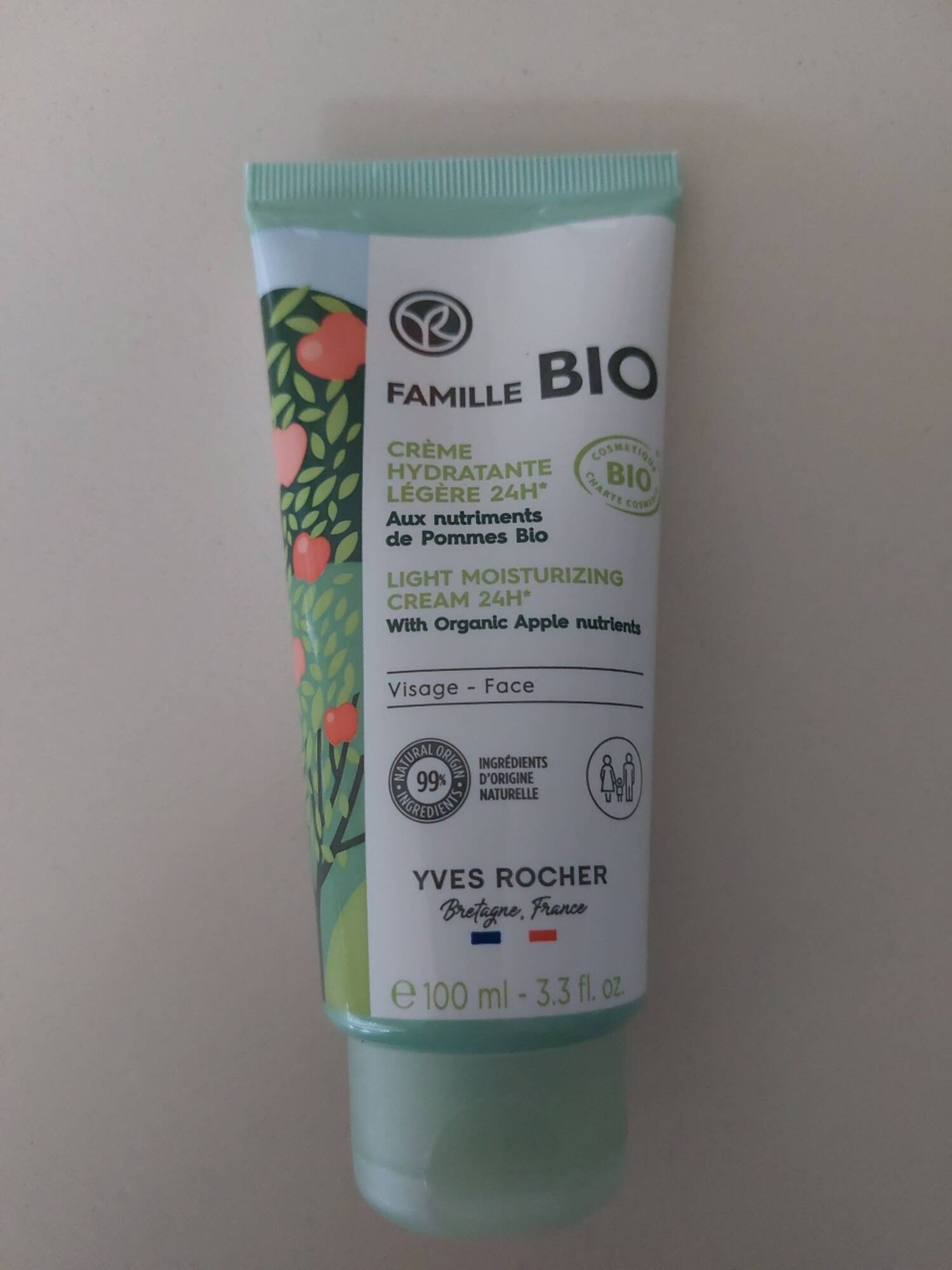 YVES ROCHER - Famille bio - Crème hydratante légère 24h