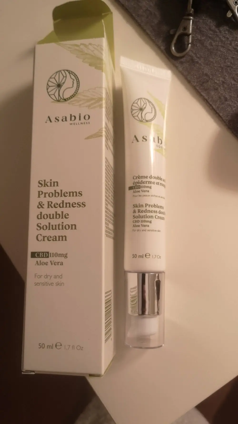 ASABIO - Crème double action épiderme et rougeurs
