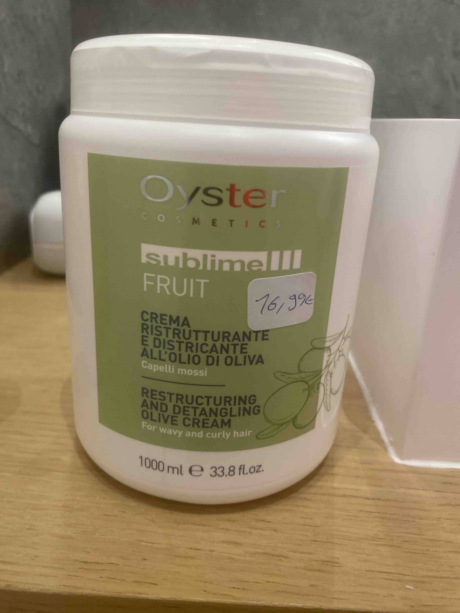 OYSTER COSMETICS - Sublime fruit - Restructuring and detangling olive cream