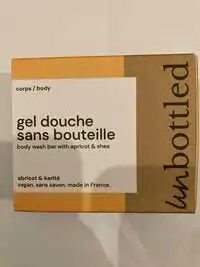 UN BOTTLED - Gel douche sans bouteille abricot et karité