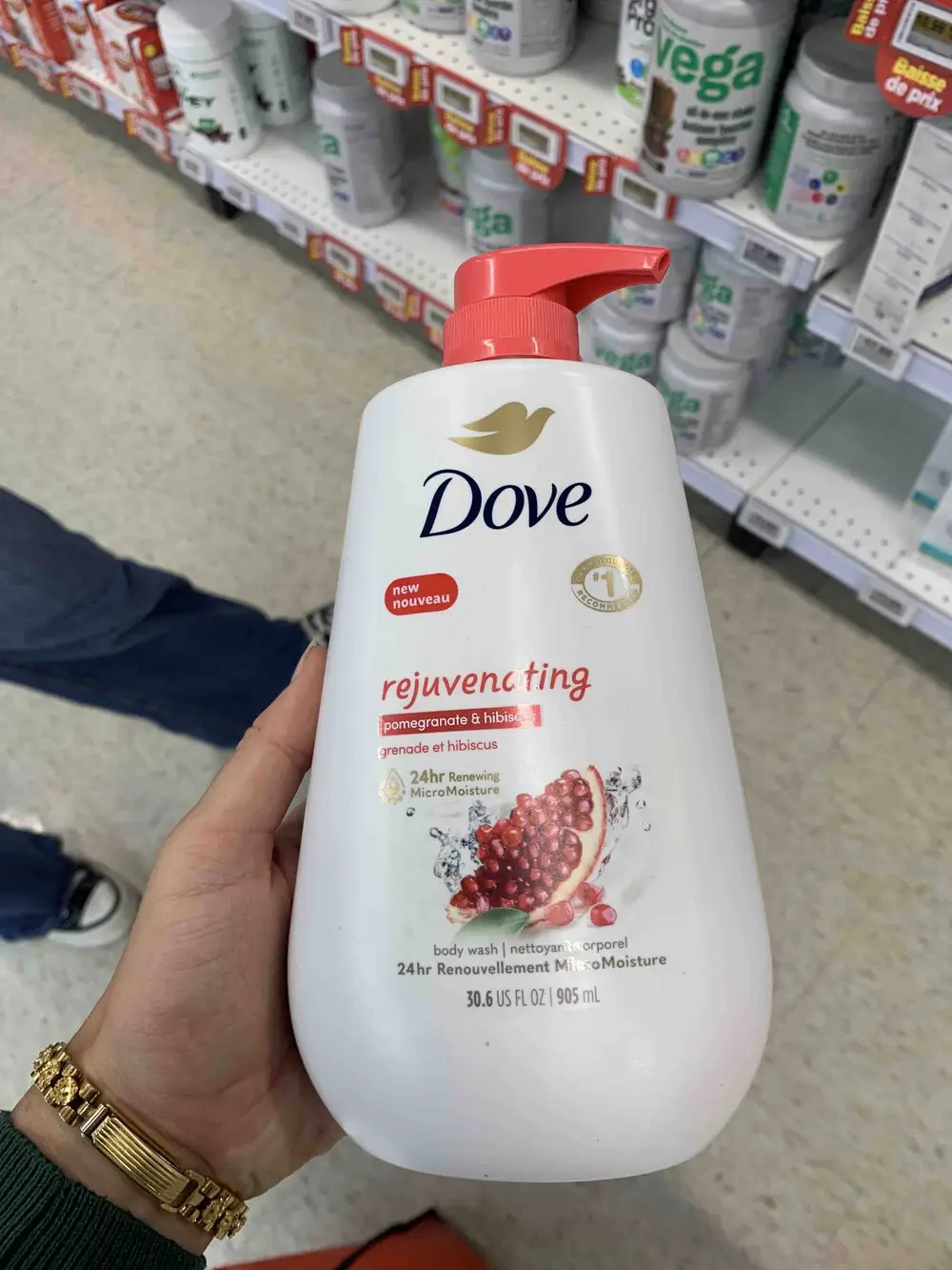DOVE - rejuvenating - pomegranate et hibiscus