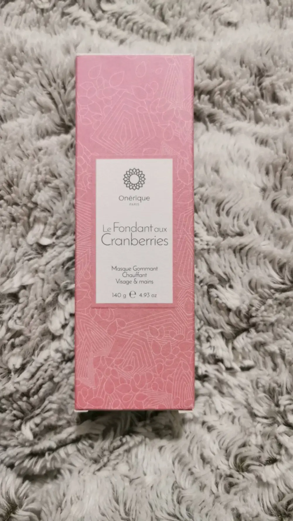 ONERIQUE - Le fondant aux cranberries - Masque gommant chauffant