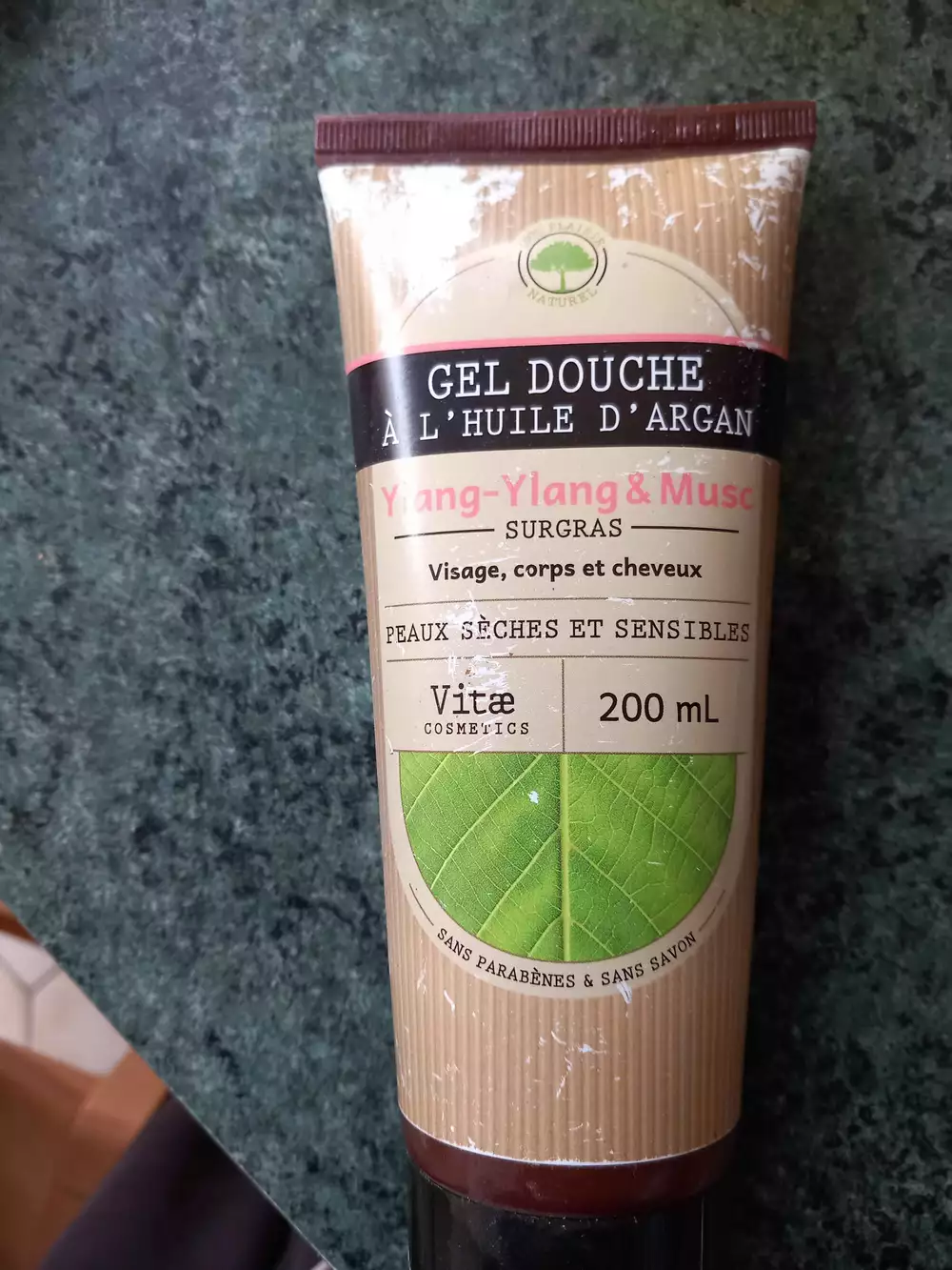 VITAE COSMETICS - Ylang-ylang musc - Gel douche à l'huile d'argan
