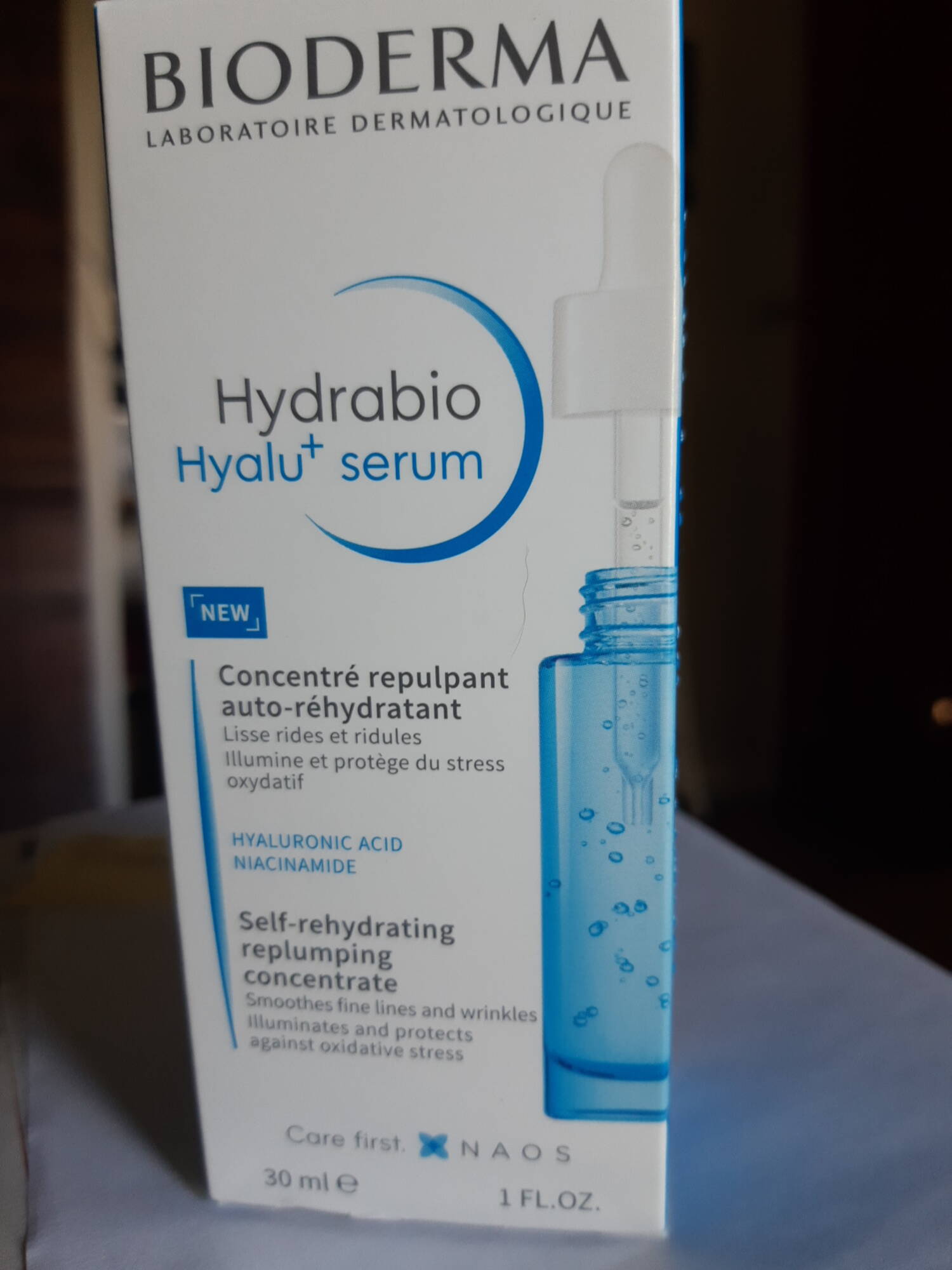 BIODERMA - Hydrabio Hyalu+ sérum - Concentré repulpant auto-réhydratant