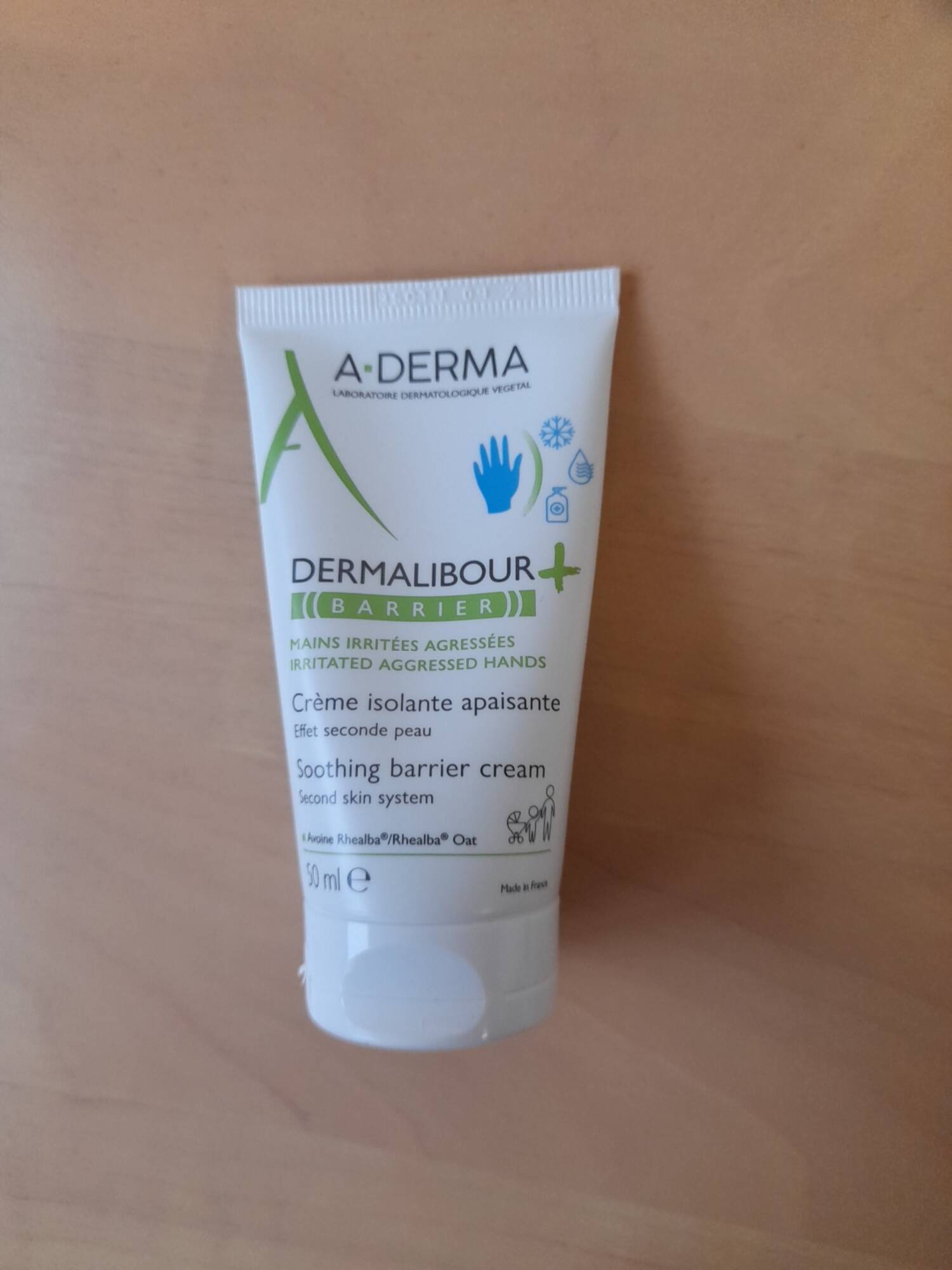 A-DERMA - Dermalibour + Barrier- Crème isolante apaisante mains