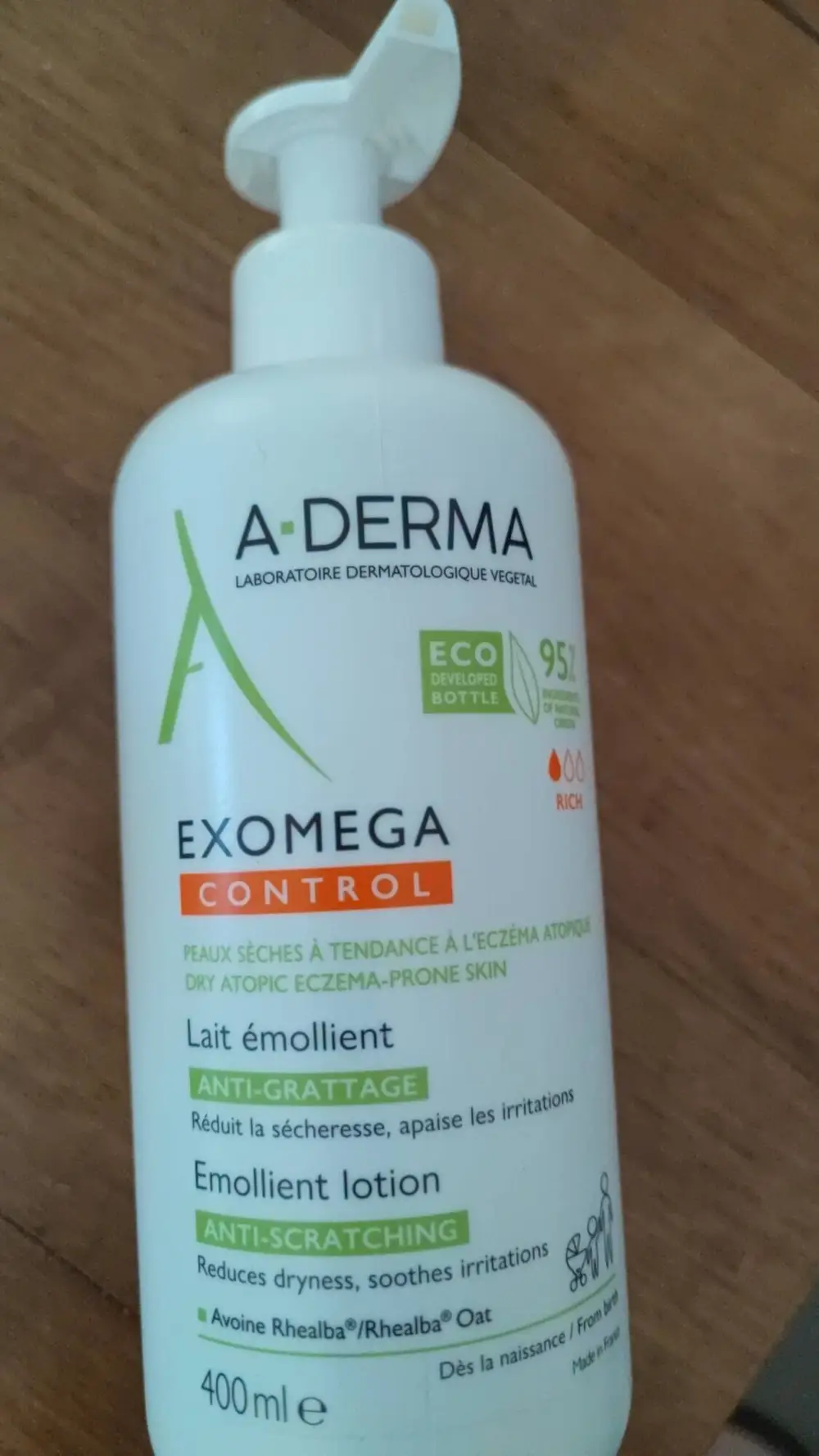 A-DERMA - Exomega control - Lait émollient anti-grattage