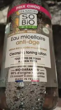 SO'BIO ÉTIC - Eau micellaire anti-âge