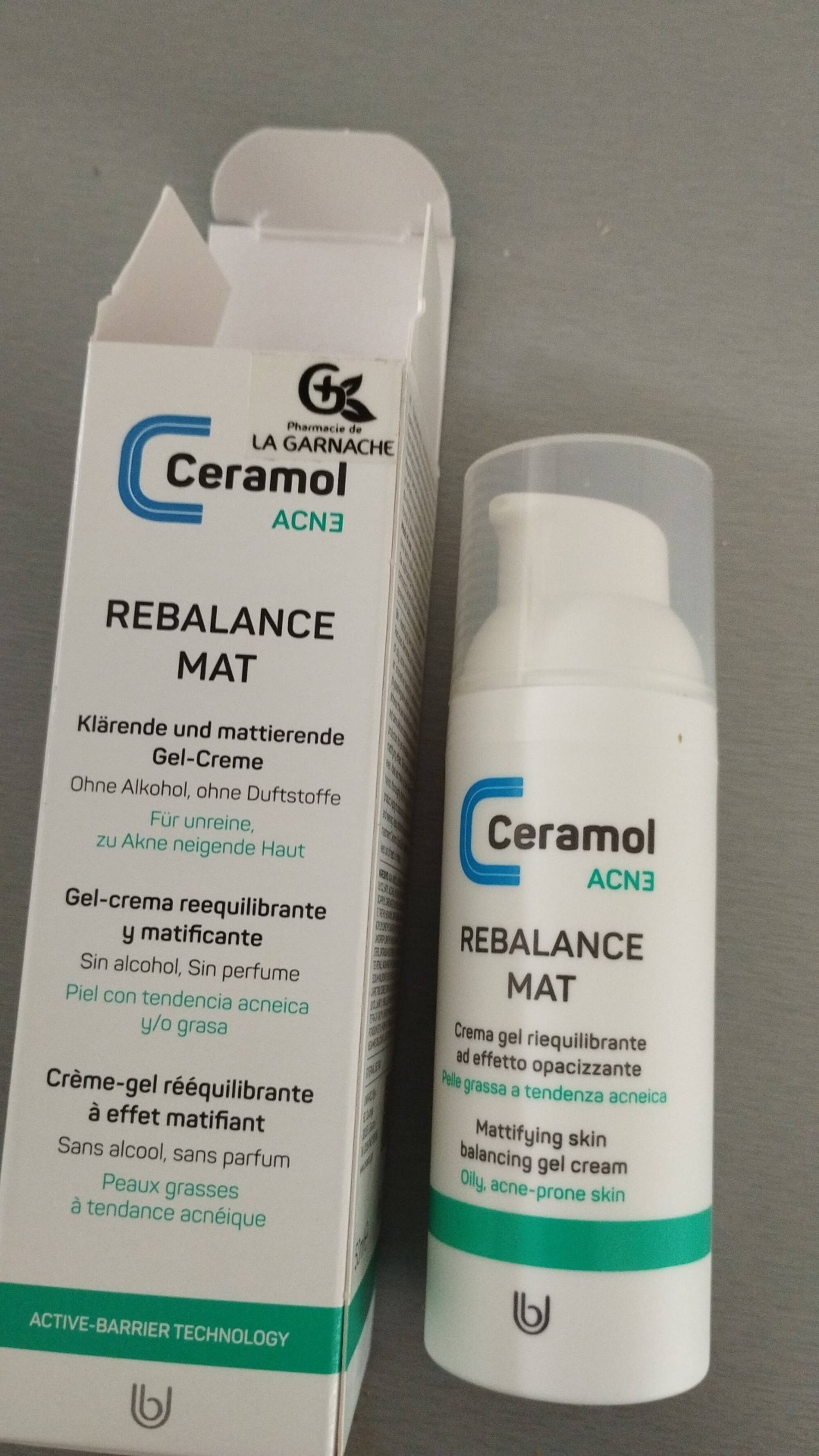 CERAMOL - Rebalance mat - Crème-gel rééquilibrante