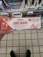 AUCHAN - Dentifrice enfant goût fraise