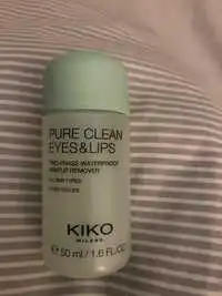 KIKO - Pure clean eyes and lips