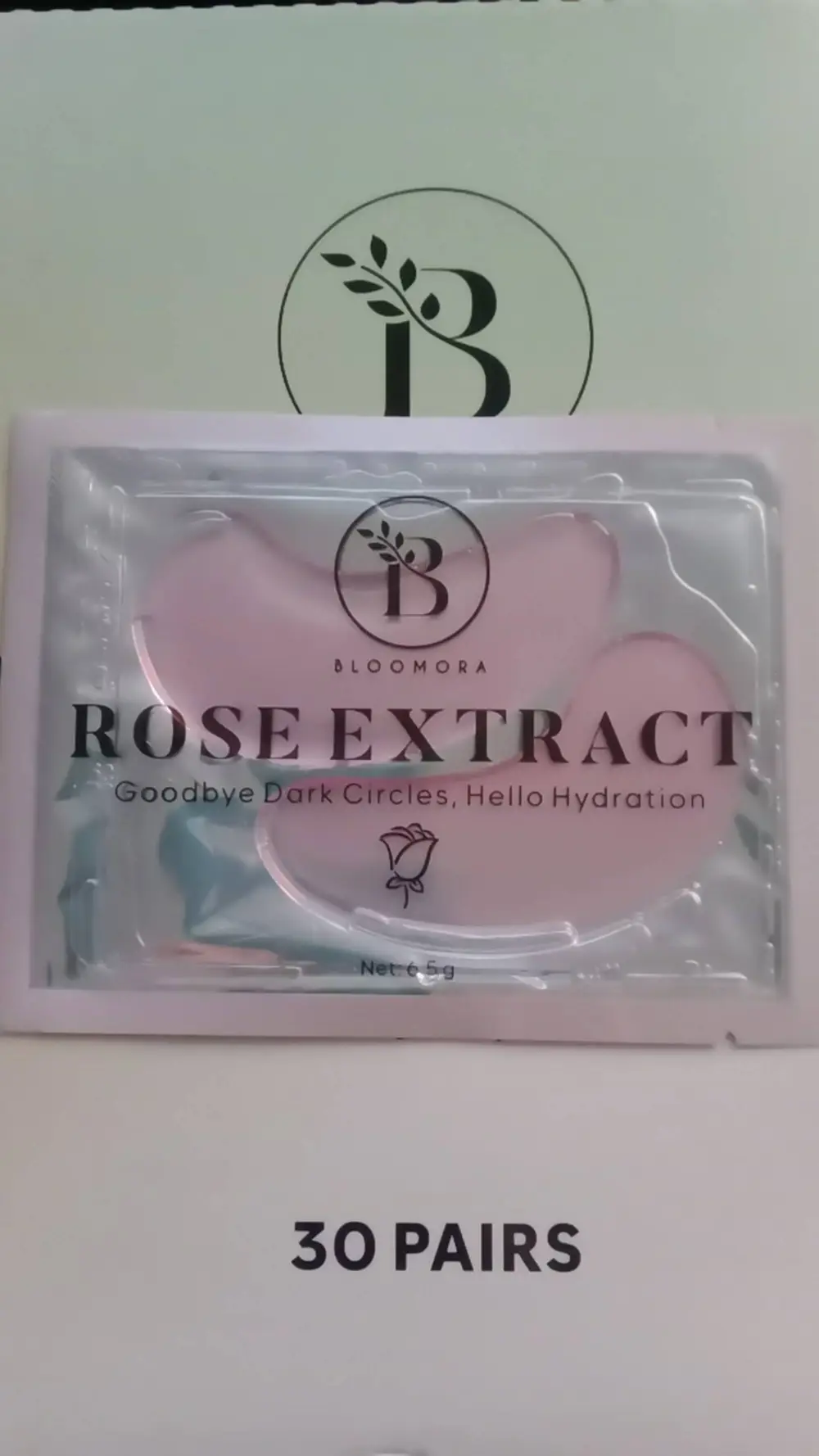 BLOOMORA - Rose extract - Eye mask set 30 pairs