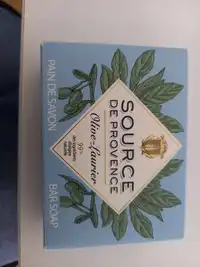 SOURCE DE PROVENCE - Olive-laurier - Pain de savon 