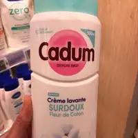 CADUM - Crème lavante surdoux fleur de coton 