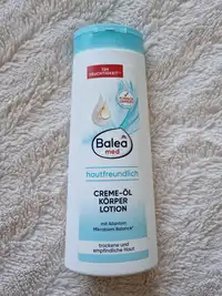 BALEA - Hautfreundlich - Creme-öl körper lotion