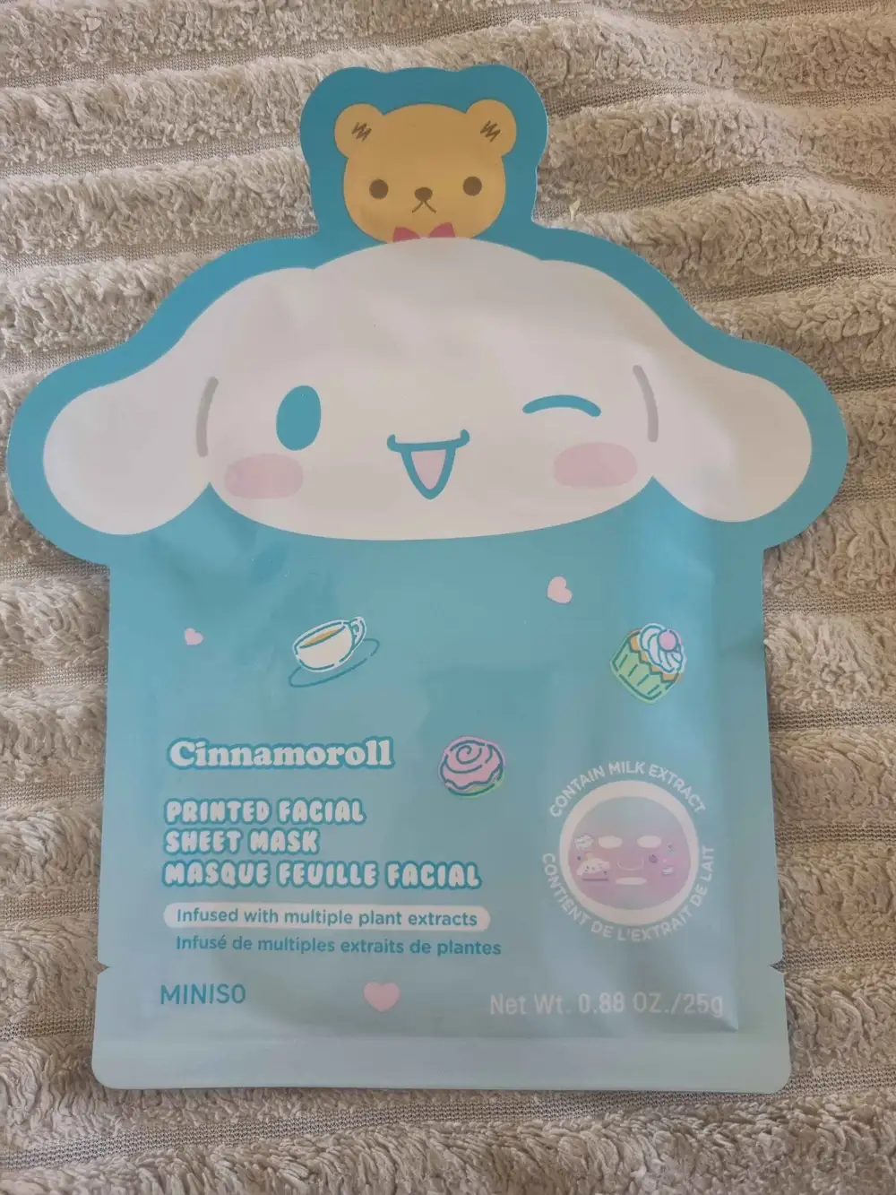 MINISO - Cinnamoroll - Masque feuille facial