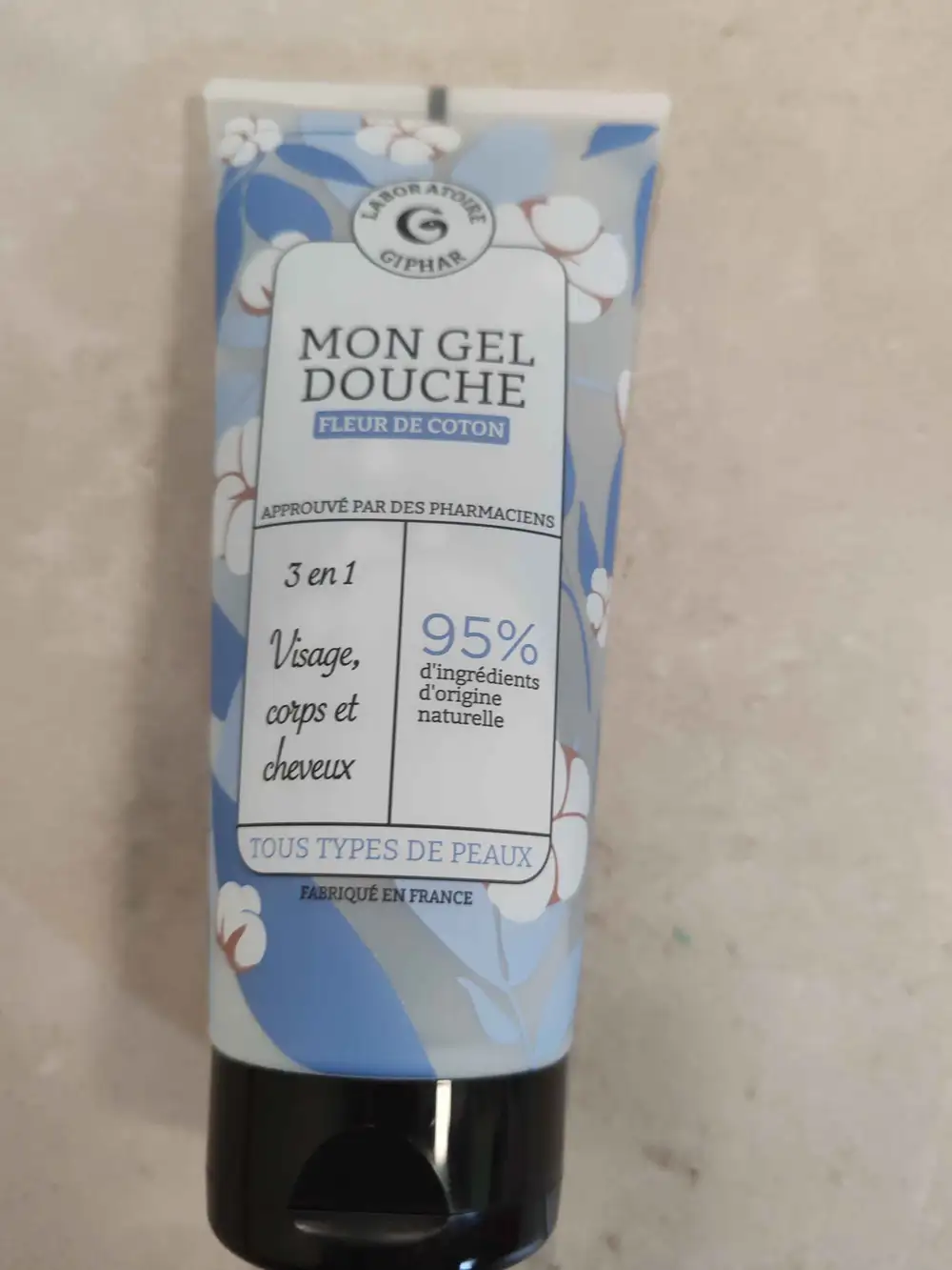LABORATOIRE GIPHAR - Mon gel douche fleur de coton 3 en 1