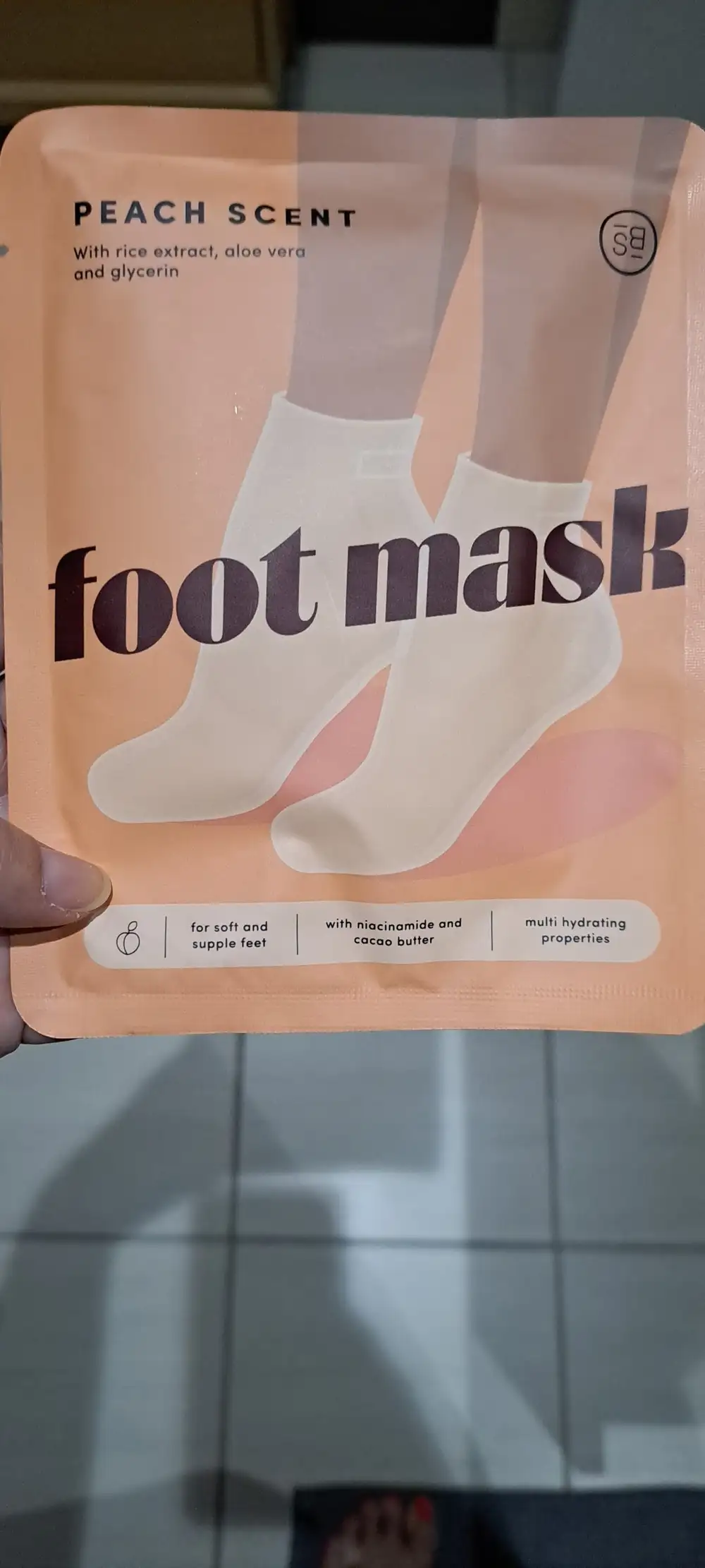 SKINBLISS - Foot mask peach scent