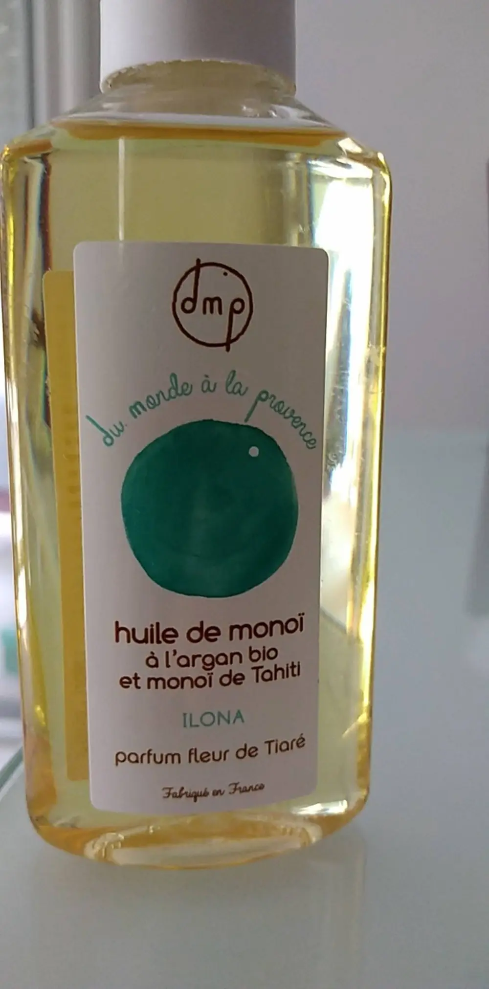 DMP DU MONDE À LA PROVENCE - Ilona - Huile de monoï à l'argan bio et monoï de Tahiti