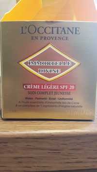 L'OCCITANE EN PROVENCE - Immortelle divine - Crème légère SPF 20