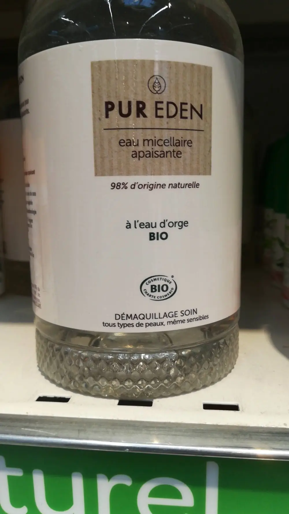 PUR EDEN - Eau micellaire apaisante bio
