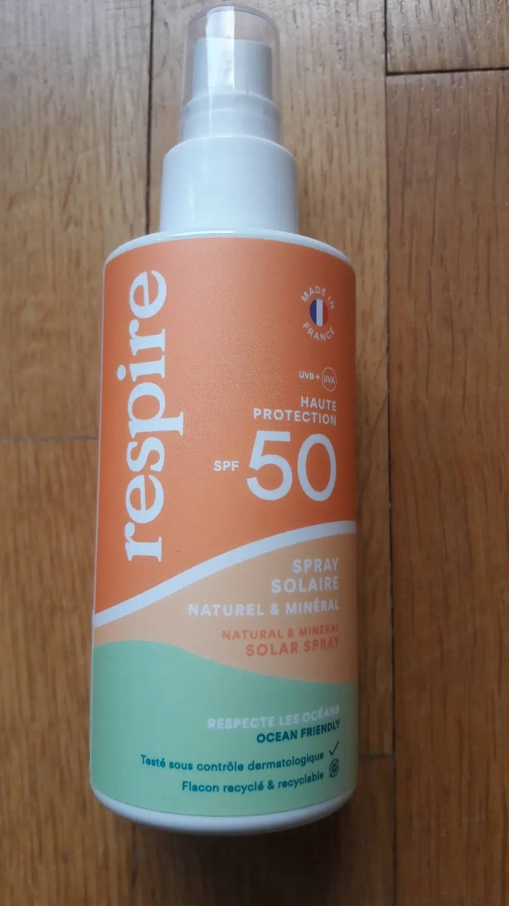 RESPIRE - Naturel & Minéral - Spray solaire SPF 50