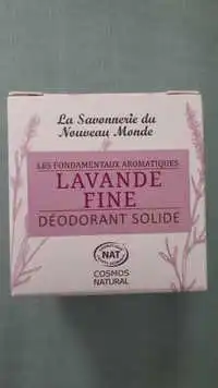 LA SAVONNERIE DU NOUVEAU MONDE - Lavande fine - Déodorant solide