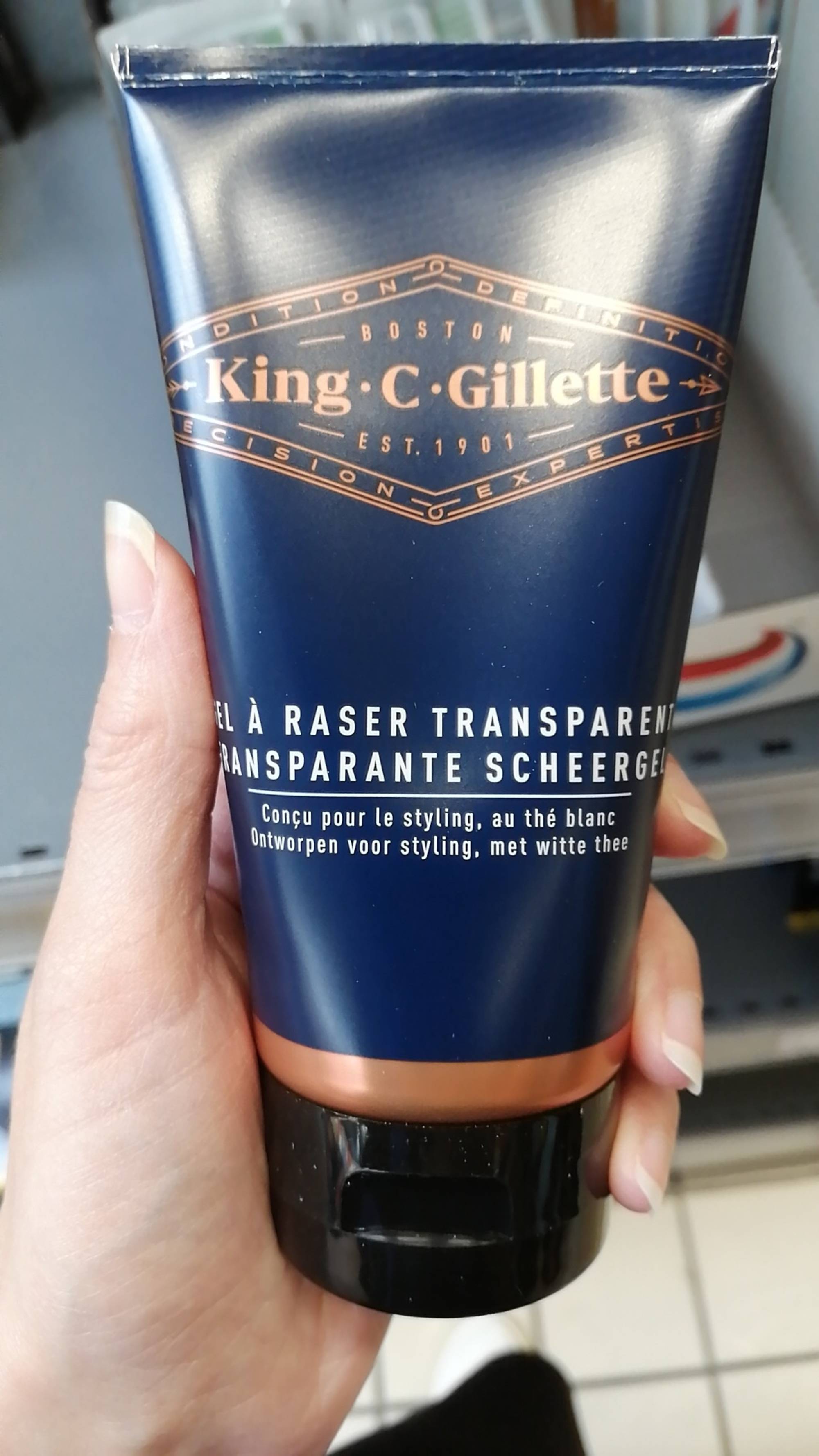 KING C GILLETTE - Gel à raser transparent