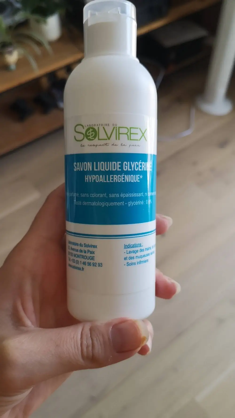 SOLVIREX - Savon liquide glycériné hypoallergénique