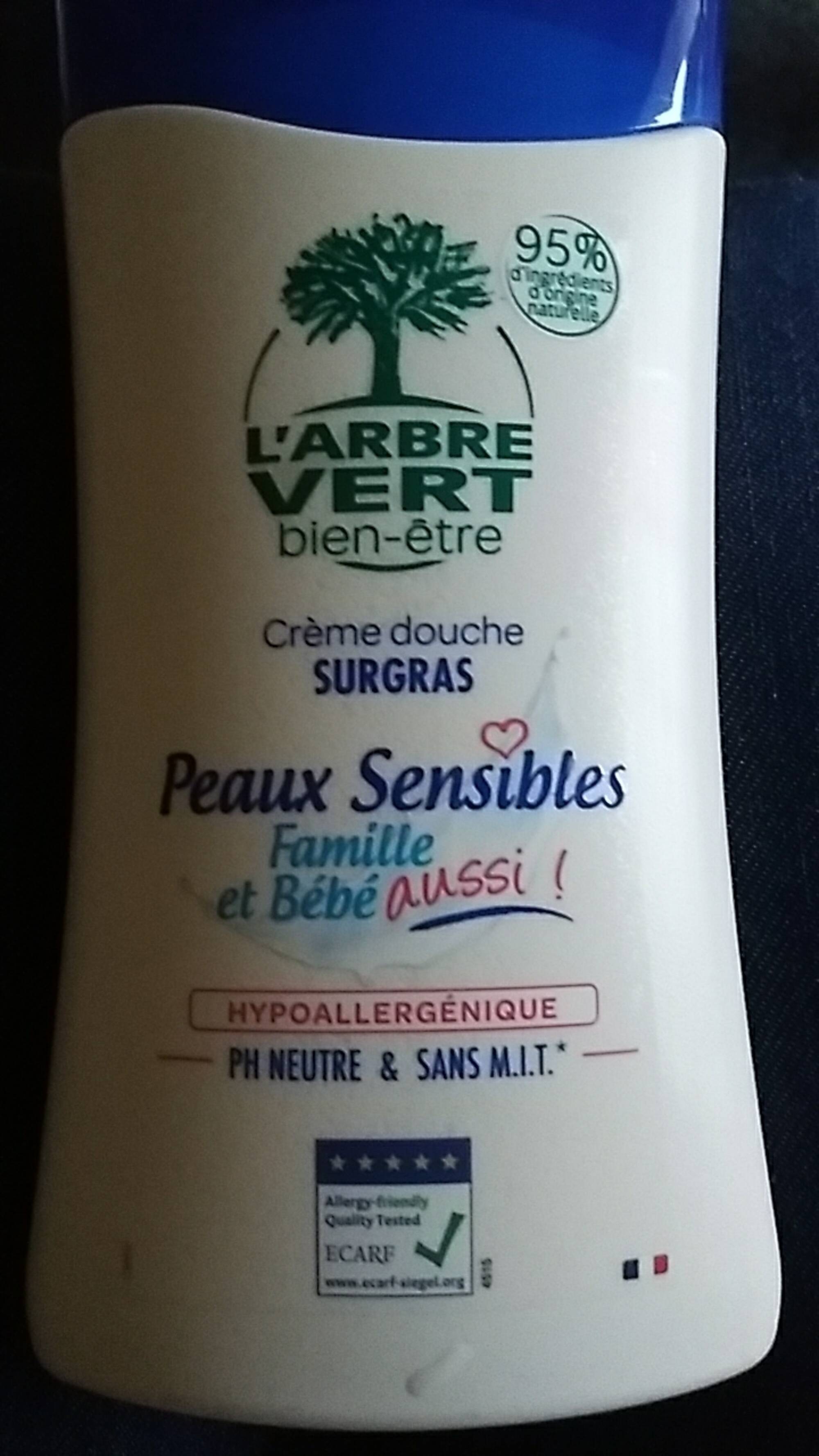 L'ARBRE VERT - Crème douche surgras