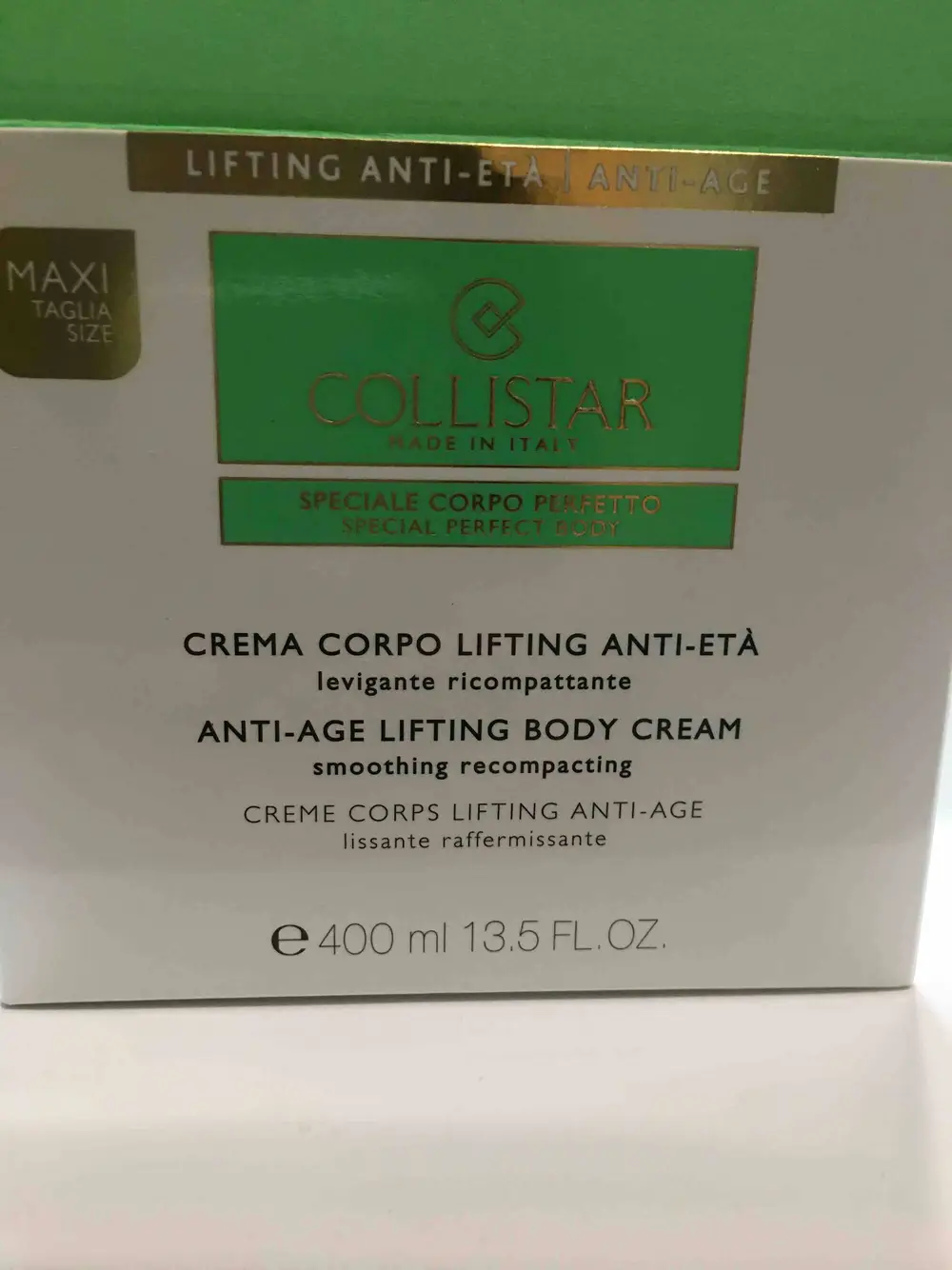 COLLISTAR - Crème corps lifting anti-age lissante raffermissante