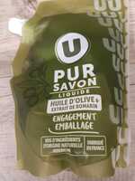 BY U - MAGASINS U - Pur savon liquide huile olive & extrait de romarin